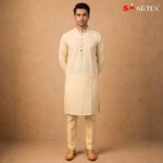 Light Yellow Cotton Panjabi