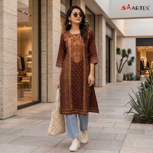 Samu Silk fabric with Stone work Tunic